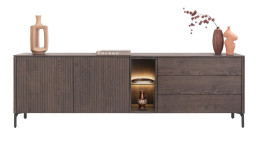 Sideboard Trenton in Clay (Ton) inkl. LED-Beleuchtung