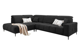 Ecksofa Luan in einem anthraziten Cordstoff