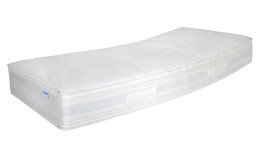 Kaltschaummatratze KS Gelife Inside 100 x 200 cm H4 in einem weißen Bezug