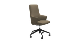 Drehstuhl Stressless Laurel v2 High (L), in der Farbausführung Green, Schrägansicht