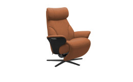 Komfort-Relaxsessel Adam (M) Wood Power Sirius, in der Farbausführung Orange, Schrägansichr