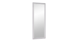 Rahmenspiegel Violetta mit einem silbernen Rahmen in einer rechteckigen Form.