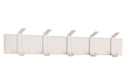 Wandgarderobe Doro in Sand aus Metall. Schräge Seitenansciht