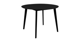 Esstisch Nilla von House Nordic in Schwarz aus MDF, Platte rund