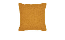 Kissen Nilla von House Nordic in Ocker aus 100 % recycelter Baumwolle, 45 x 45 cm 