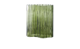 Vase Nilla von House Nordic in Rauchgrün aus Glas