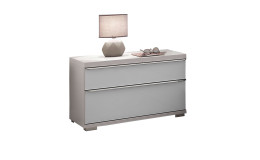 Basis-Nachtkonsole Phönix Farbe Alpinweiß Glas