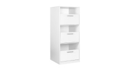 Wäscheschrank Lifestyle in Weiß mit 3 Klappen