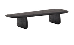 Couchtisch Pirita von Kave Home aus massiver Eiche in schwarz