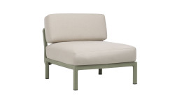 Mittel-Element Maximo in Perla/Cactus (Beige/Grün), Gestell mit Matt-Effekt