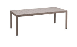 Gartentisch Rio 210 in Tortora (Taubengrau) mit Matt-Effekt, ausziehbar