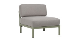 Mittel-Element Maximo in Lava/Cactus (Grau/Grün), Gestell mit Matt-Effekt