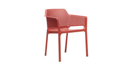 Stuhl Net in Corallo aus Fiberglass-Polypropylen