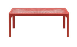 Couchtisch Net Table 100 in Corallo, aus Fiberglass-Polypropylen