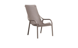 Gartensessel Net Lounge in Tortora (Braun) aus Fiberglass-Polypropylen