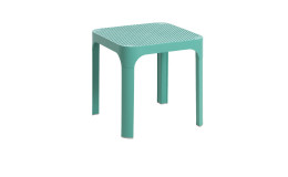 Beistelltisch Net Table 40 in Salice (Grün-Blau) stapelbar, 40 x 40 cm