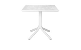 Beistelltisch Clip 80 in Bianco Weiß, 80 x 80 cm