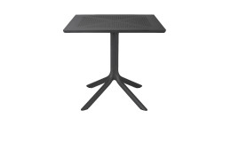 Beistelltisch Clip 80 in Anthrazit, 80 x 80 cm