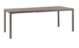 Gartentisch Tevere 147, aus UV-beständigem Fiberg- lass-Polypropylen in Tortora