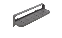 Ablage Maximo in Basalto (Grau), für seitliches Anbringen