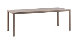 Gartentisch Tevere 210, aus UV-beständigem Fiberg lass-Polypropylen in Tortora