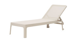 Gartenliege Plano in Corda (Beige), Rückenlehne 4-fach verstellbar