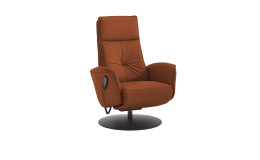 Komfort-Relaxsessel MONDO Comfort Casio Vision A, in der Farbausführung Cognac, Schrägansicht