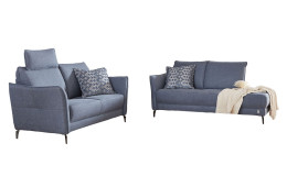 Komfort-Sitzgruppe MONDO Piatto, in der Farbausführung Blau