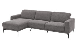 Komfort-Wohnlandschaft MONDO Ensemble Shima, in der Farbausführung Graphite, Schrägansicht