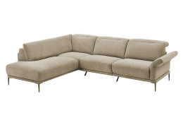 Komfort-Ecksofa MONDO Ensemble Lillia, in der Farbausführung Beige, Schrägansicht