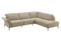 Basis-Ecksofa MONDO Ensemble Lillia, in der Farbausführung Beige, Schrägansicht