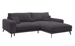 Ecksofa set one Kansas mit Bezug in der Farbe "Titan"