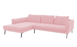 Basis-Wohnlandschaft Musterring 4820, in der Farbausführung Rosa, Schrägansicht