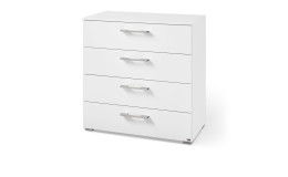 Kommode set one Henderson mit 4 Schubkästen im Dekor Alpinweiß