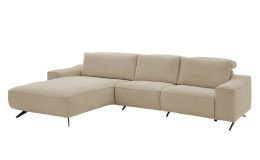 Komfort-Wohnlandschaft Musterrring MR 9450, in der Farbausführung Beige, Schrägansicht