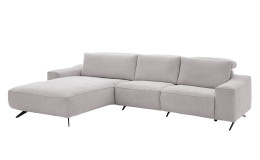 Komfort-Wohnlandschaft Musterrring MR 9450, in der Farbausführung Silver, Schrägansicht