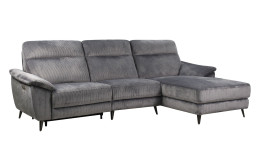 Wohnlandschaft Leander, in der Farbausführung Grau