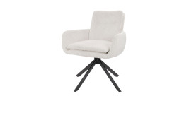 Armlehnenstuhl Janina in der Farbe hellbeige