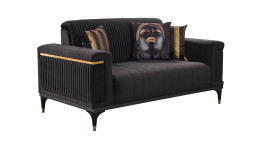 Sofa 2-Sitz in der Farbausführung Anthrazit