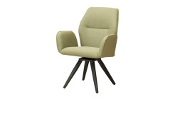 Gartenstuhl Walton mit Bezug aus olivgrünem Sunbrella-Stoff und anthrazitfarbenem, drehbarem Gestell