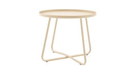 Beistelltisch Avila in beige aus Stahl