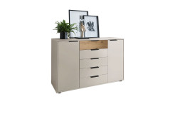 Kommode Musterring Isabelle, in der Farbausführung Champagner