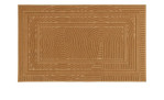 Die Astra Fußmatte Graphic Promo 45x75 cm in Beige/Braun zeichnet sich durch erhabene geometrische Muster aus, die für einen modernen Look sorgen.