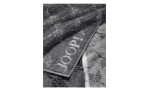 JOOP! Duschtuch Signature Cornflower 80x150cm in grauer Naturfaser mit dezentem floralem Muster und gewebter JOOP!.