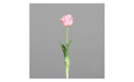 Tulpe 45 cm in Pink, mit einen grauen Hintergrund