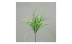 Gras-Busch 46 cm aus Kunststoff in grün. Auf einem grauen Hintergrund.
