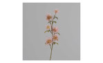 Hamamelis-Pick 51 cm aus Kunststoff mit rosa Blüten, grünen Blätter und braunen Stiel. Auf einem grauen Hintergrund.
