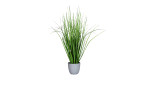 Grasarrangement 60 cm in einem grauen Pflanztopf