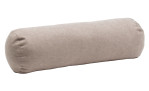 Die Ambiente Trendlife Kissenrolle Darco 60 x 20 cm ist ein beigefarbenes zylindrisches Kissen mit Synthetikfüllung.