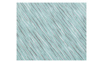 Platzset Meran 35x50 cm von Ambiente Trendlife in Aqua Blau mit weiß-dunkelgrauen diagonalen Naturfaser-Streifen.